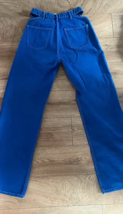 Jeans azules tiro alto - miniatura 1
