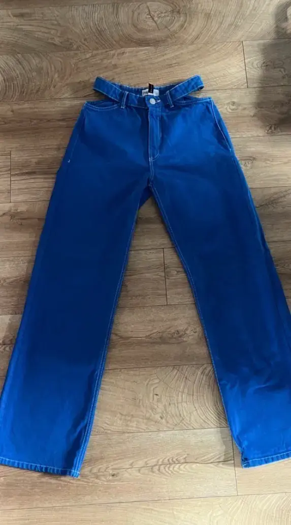 Jeans azules tiro alto - 2