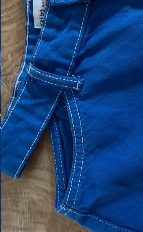 Jeans azules tiro alto - 3