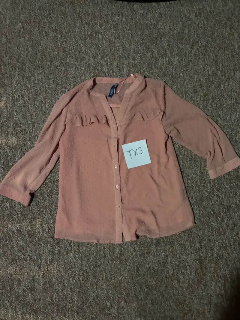 Blusa rosa manga 3/4 Talla XS - 1
