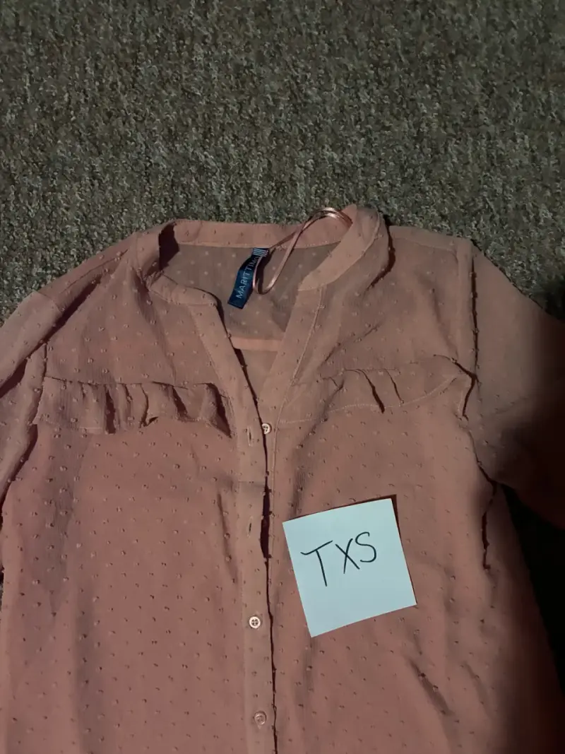 Blusa rosa manga 3/4 Talla XS - 2