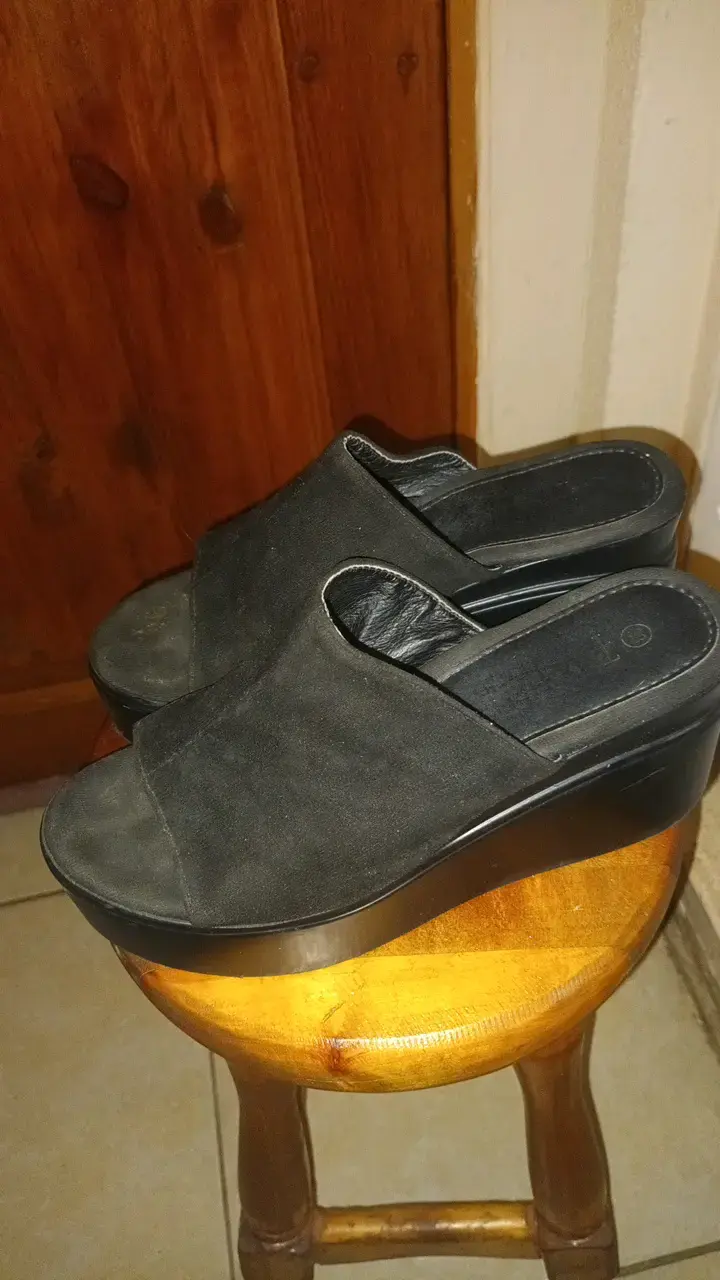 Sandalias negras de mujer talla 38 - 2