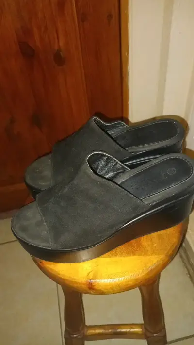 Sandalias negras de mujer talla 38 - miniatura 2