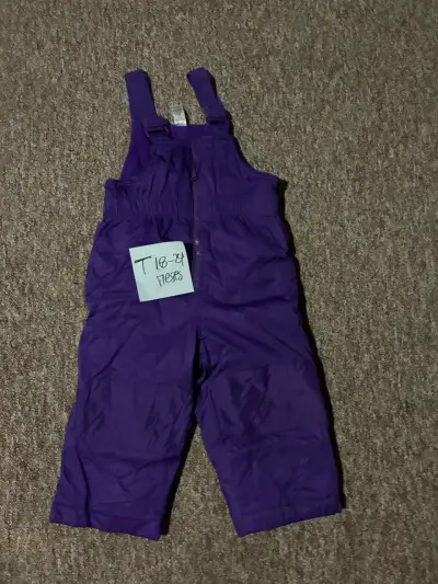 Overol morado para bebé 18-24 meses - miniatura 1