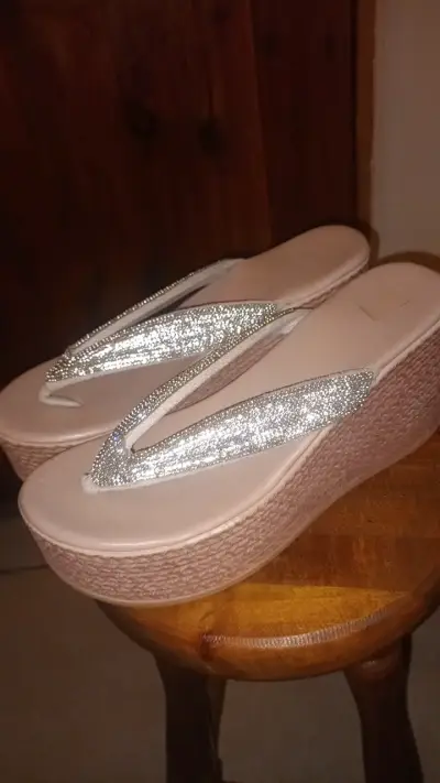Sandalias plataforma brillantes para mujer - miniatura 1