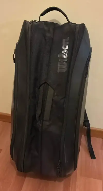 Bolso de tenis Wilson negro grande - miniatura 1