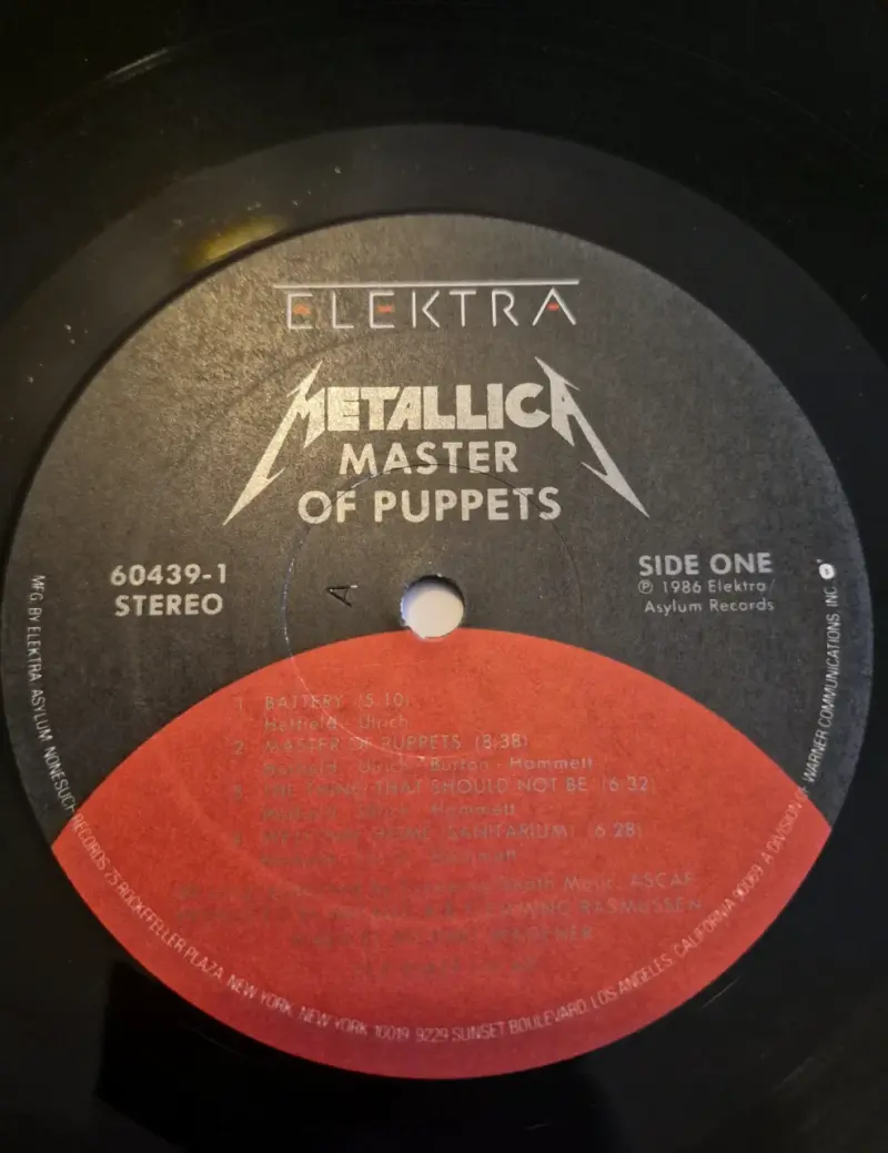 Vinilo Metallica Master of Puppets - 3