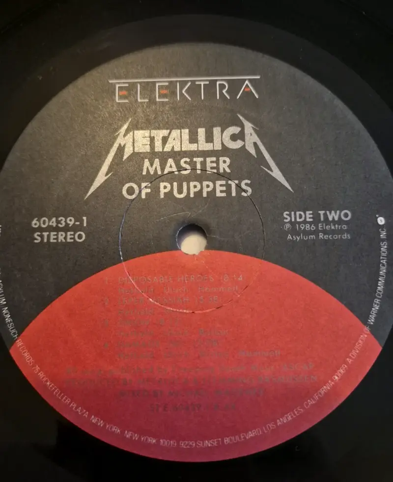 Vinilo Metallica Master of Puppets - 4