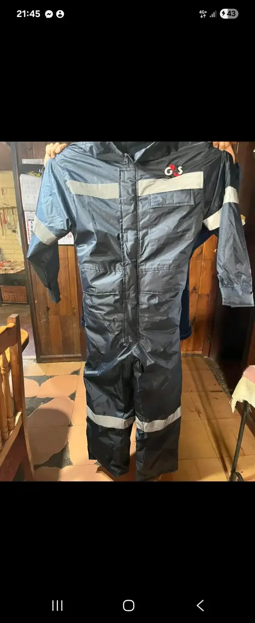 Overol de trabajo G4S azul con reflectantes