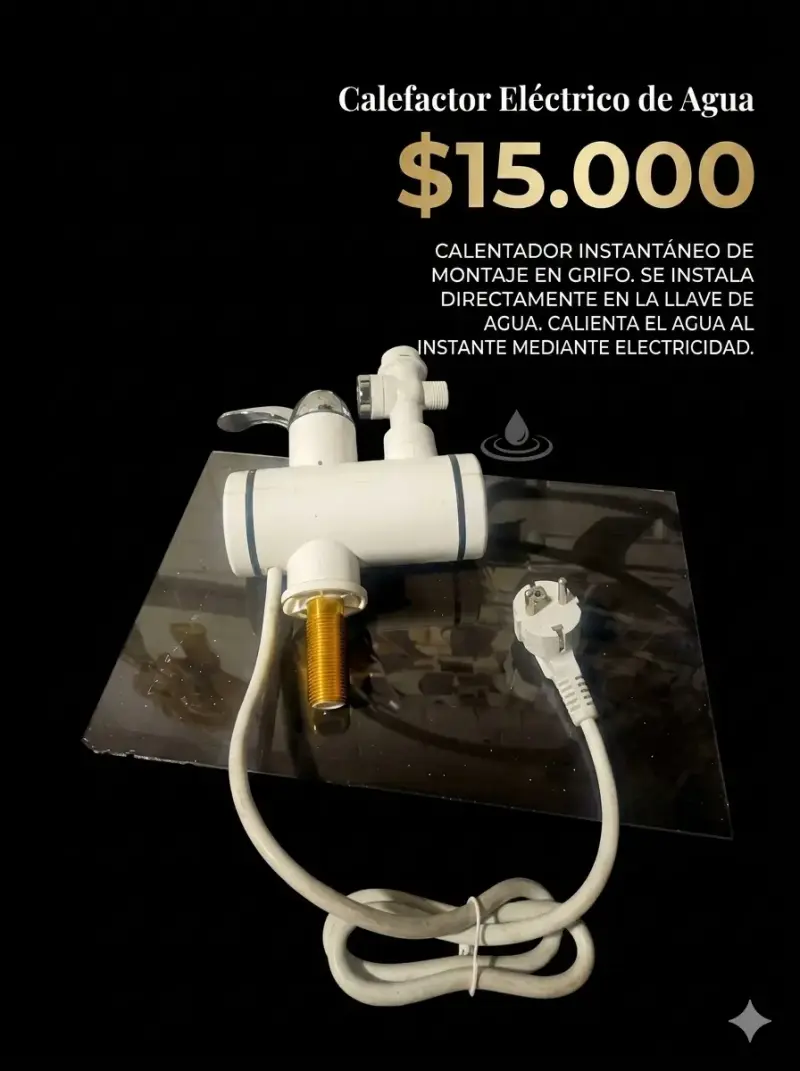 Calefactor eléctrico de agua instantáneo