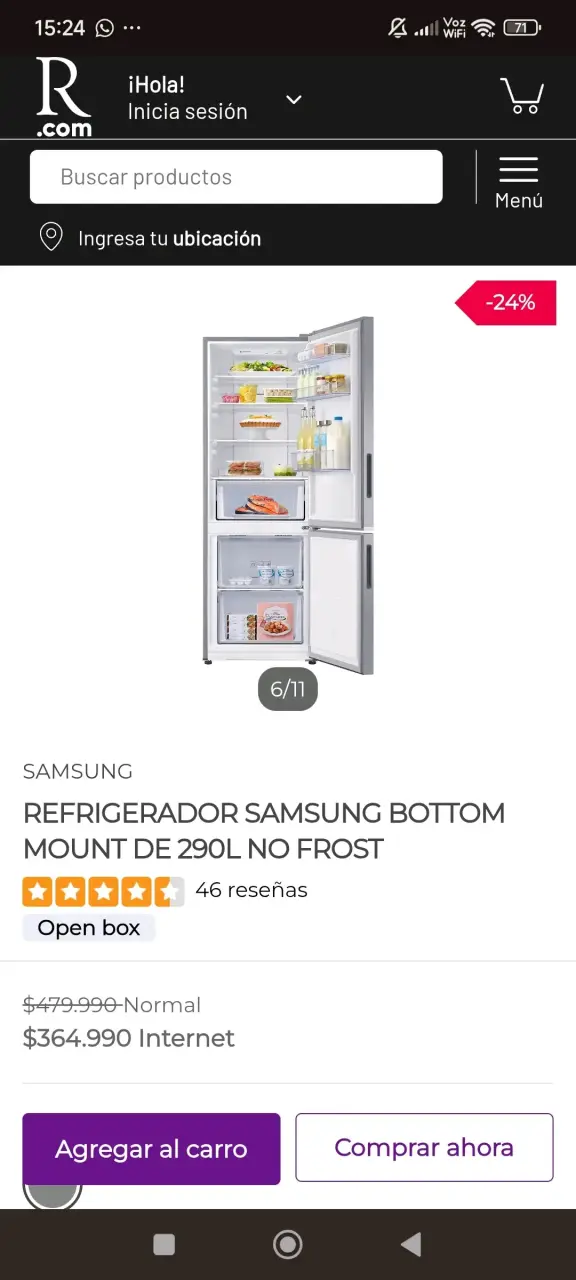 Refrigerador Samsung A+ nuevo embalado - 4