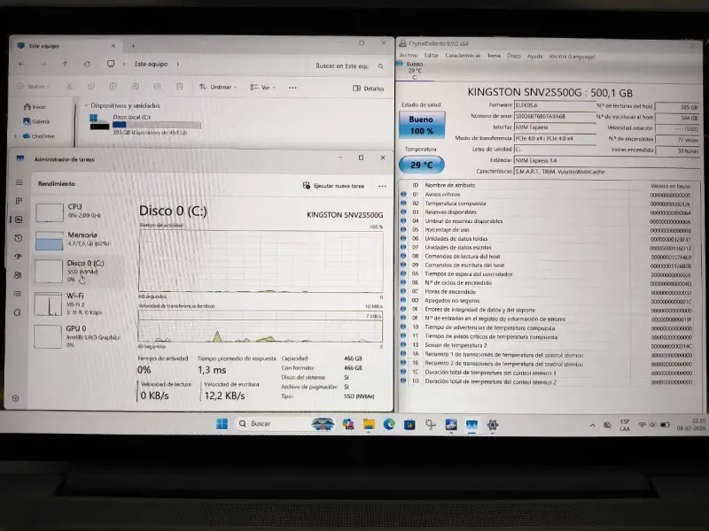 HP ProBook 440 G9 I7-12° G//8 Gb RAM//512 Gb M.2 - 6