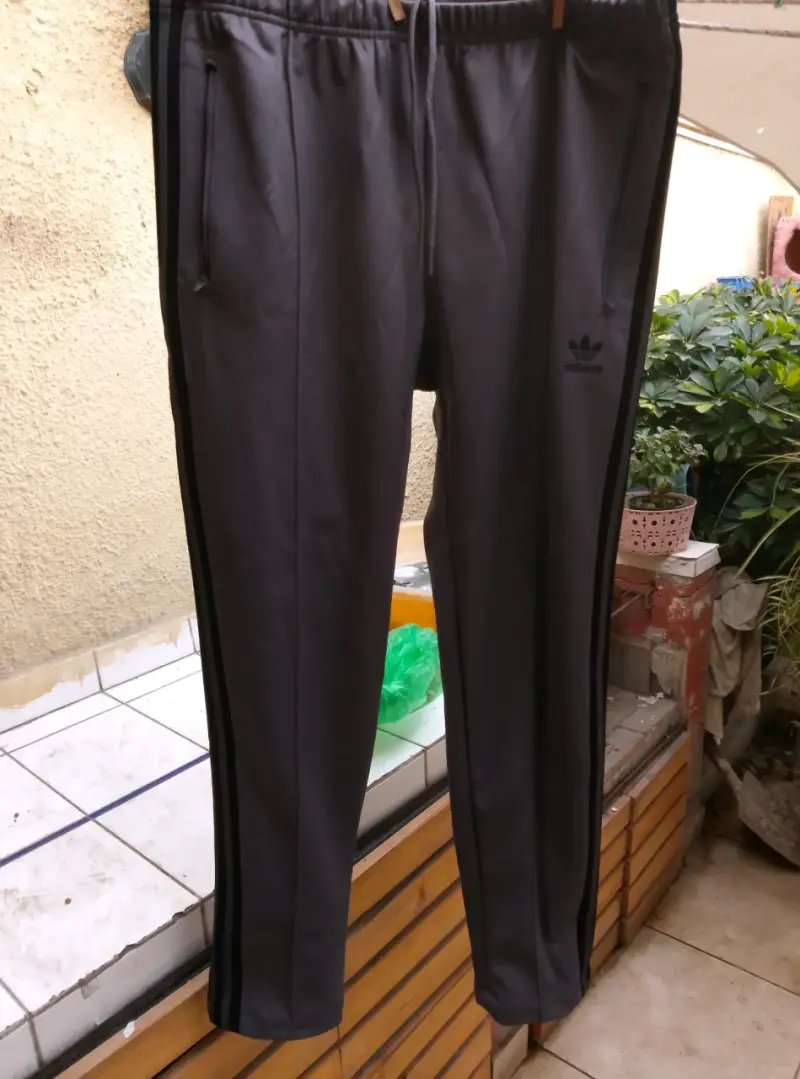 Pantalon Adidas hombre gris talla L - 4