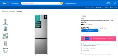 Refrigerador Hisense Inox264 L–150.000 Conversable - miniatura 4