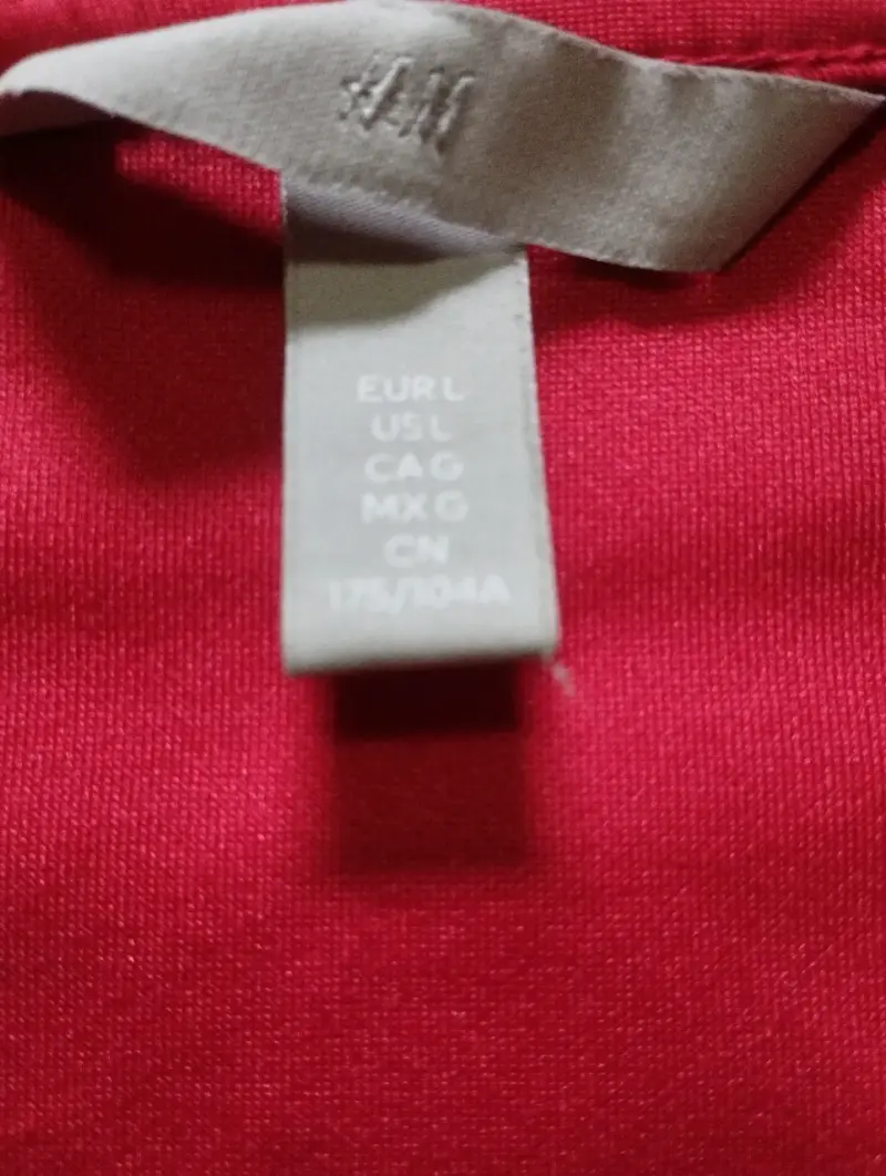 Polera roja de manga larga escote cuadrado - 4