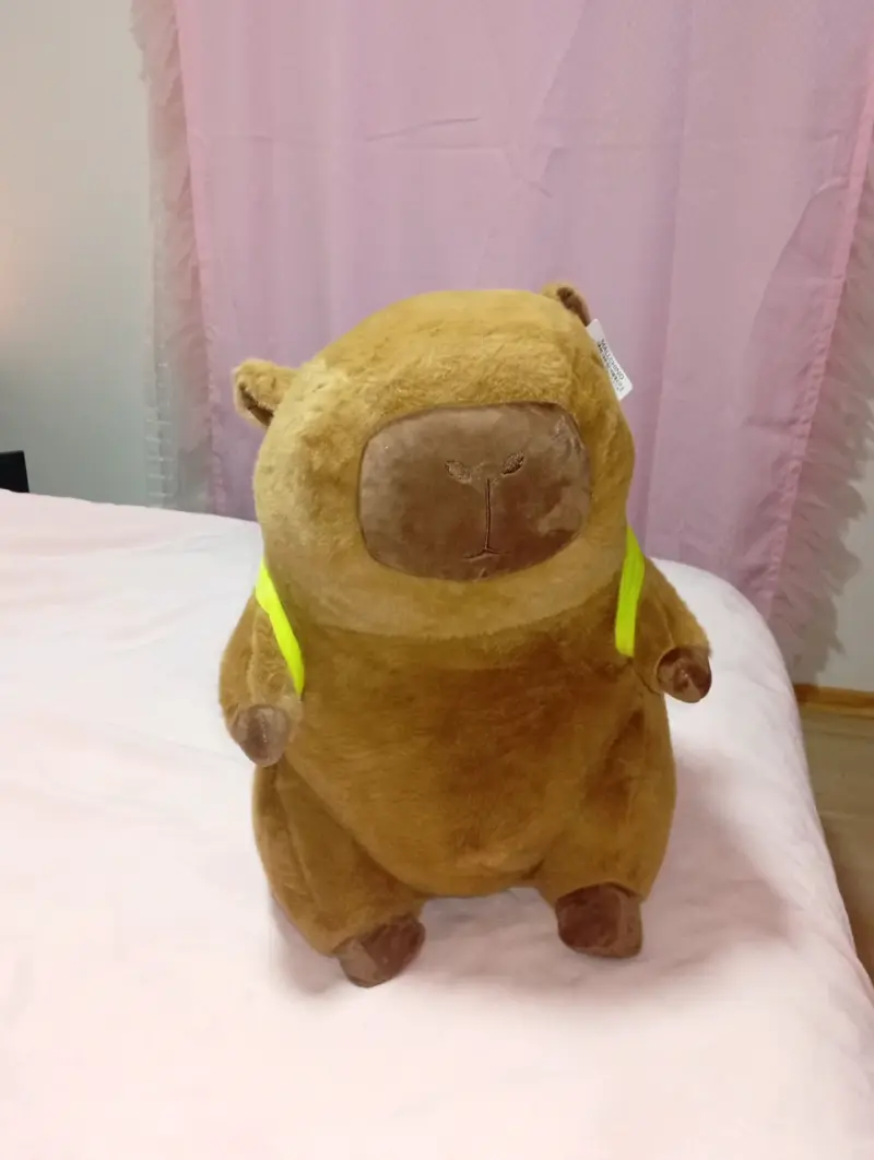 Peluche oso marrón con mochila