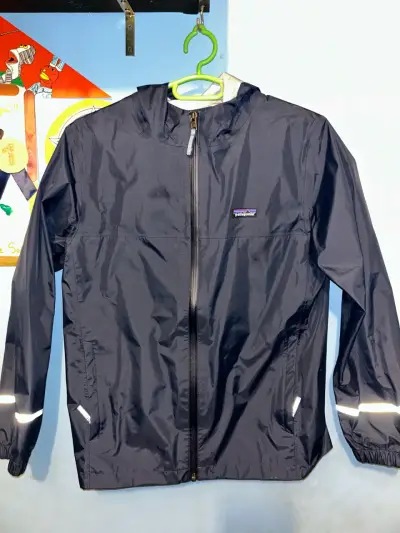 Chaqueta impermeable Patagonia azul marino - miniatura 2