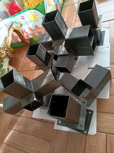 Conjunto de soportes metálicos para construcción - miniatura 3