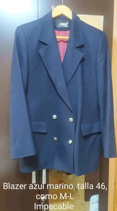 Blazer azul marino Sauel talla 46 - miniatura 1