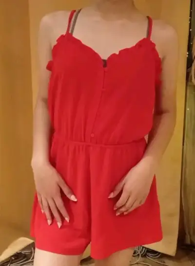 Enterito de gasa rojo H&M talla S - miniatura 2