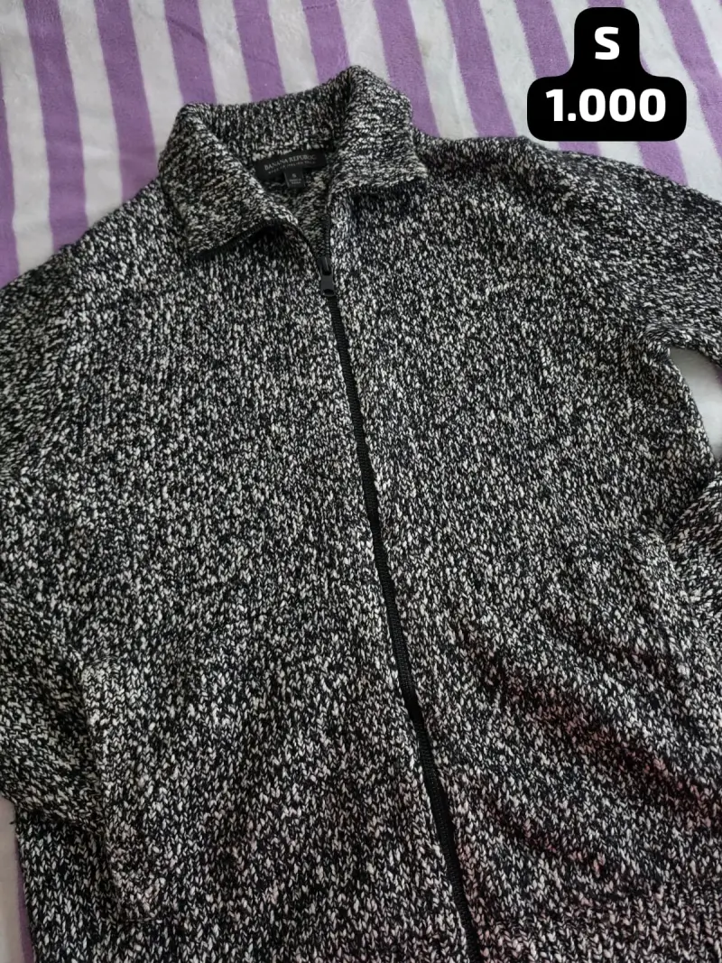 Chaleco de lana gris Banana Republic - 1