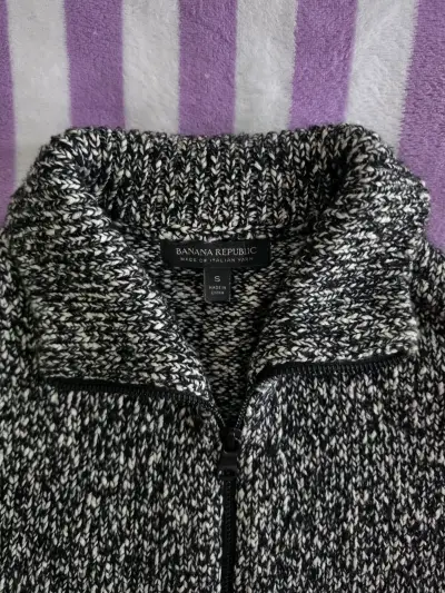 Chaleco de lana gris Banana Republic - miniatura 2