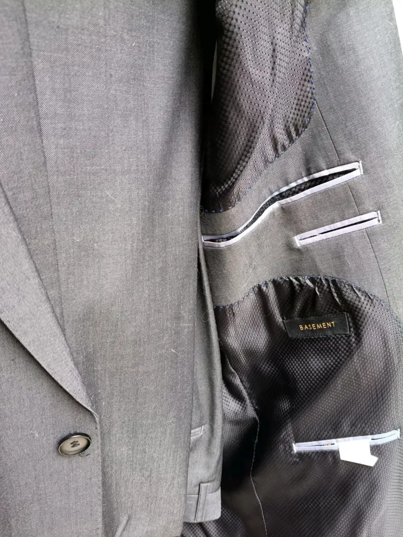 Traje formal gris marca Basement - 3