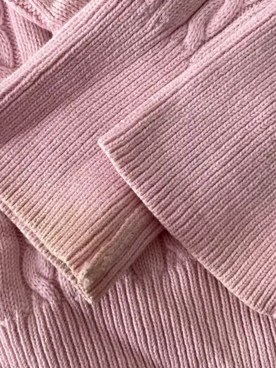 Cardigan rosa Ralph Lauren para niña - miniatura 3