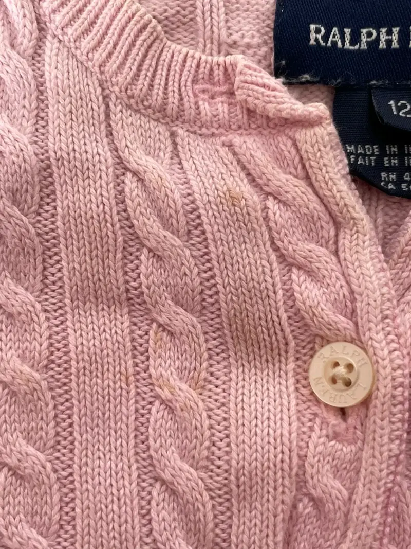 Cardigan rosa Ralph Lauren para niña - 4