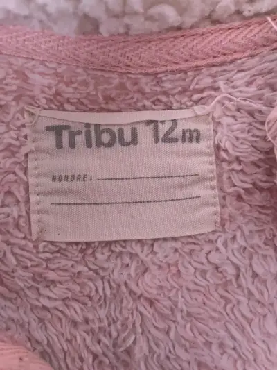 Chaqueta polar rosada para niña - miniatura 2