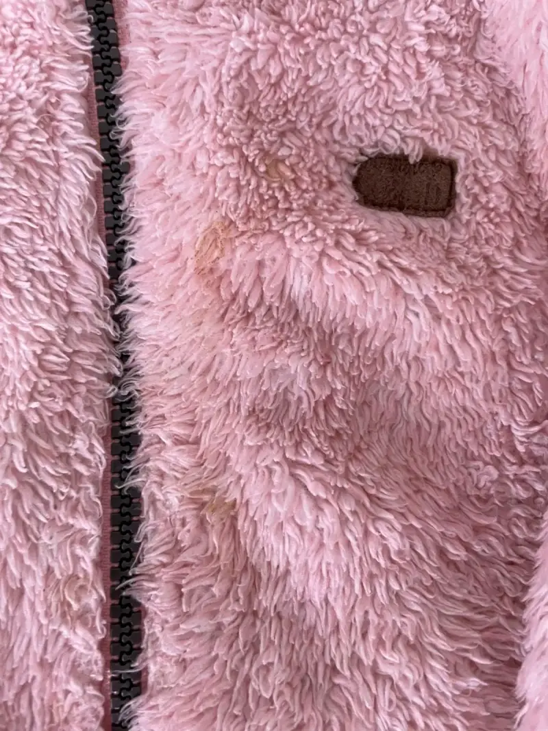 Chaqueta polar rosada para niña - 5