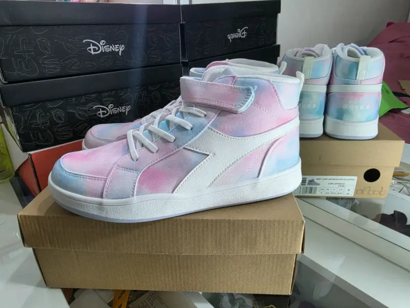 Zapatillas altas multicolor estilo tie-dye - 2