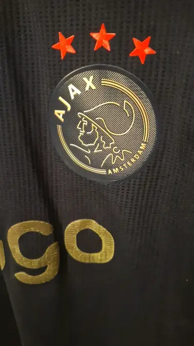 Camiseta Adidas Ajax Ziggo azul oscuro - miniatura 3