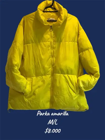 Parka amarilla de invierno talla M/L - miniatura 1