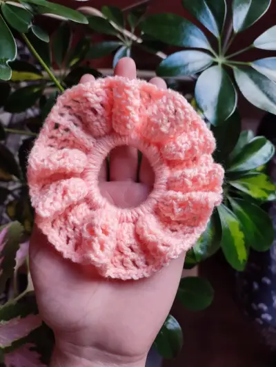 Coletero tejido a crochet colorido - miniatura 2