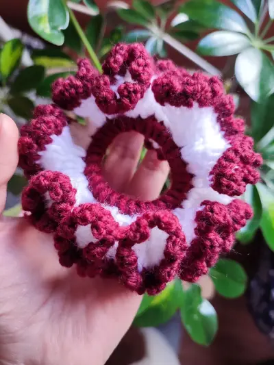 Coletero tejido a crochet colorido - miniatura 5