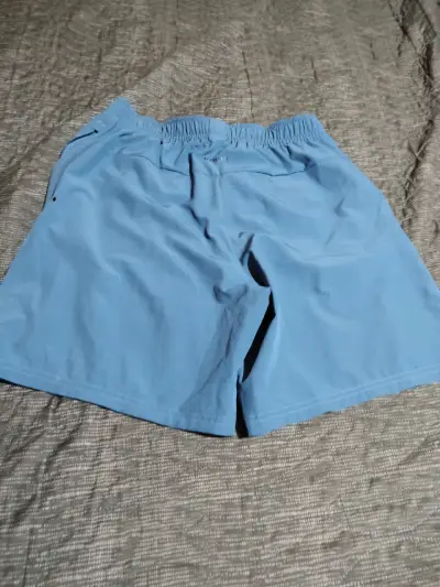 Short deportivo azul Adidas - miniatura 2