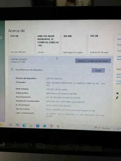 Laptop Lenovo Ideapad 320 con AMD A10 - miniatura 1