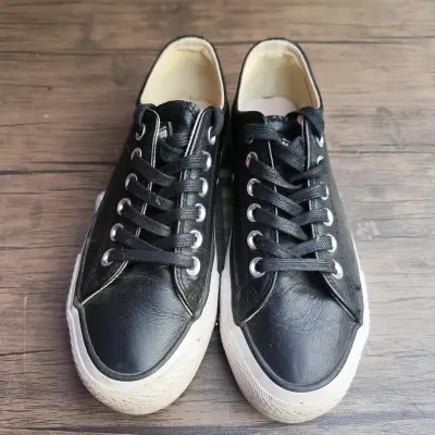 Zapatillas Americanino  negras de cuero casuales - miniatura 3