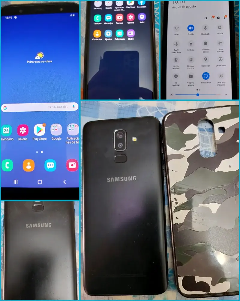 Samsung Galaxy J8 con funda - 1