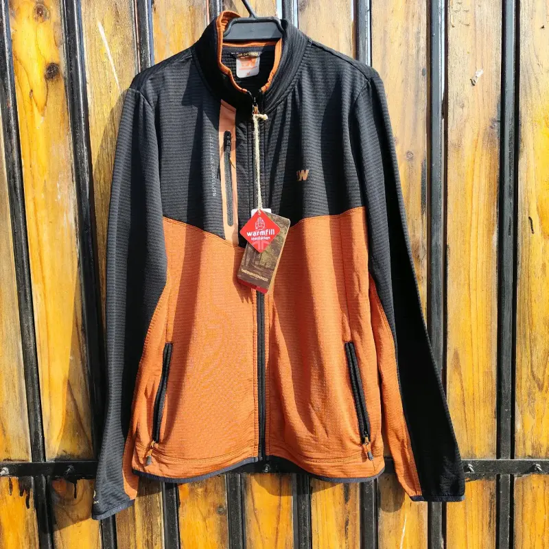 Chaqueta Weinbrenner negra con detalles naranjas - 4