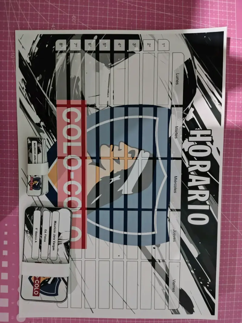 Set de etiquetas y horario - 2