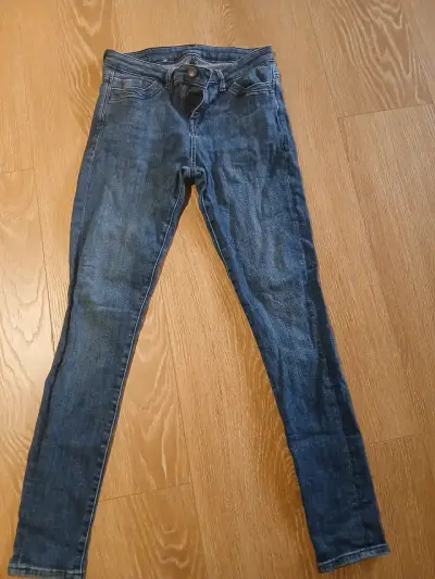 Jeans azul oscuro para mujer en buen estado - miniatura 1