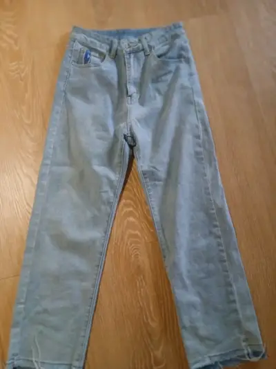 Jeans azul oscuro para mujer en buen estado - miniatura 3