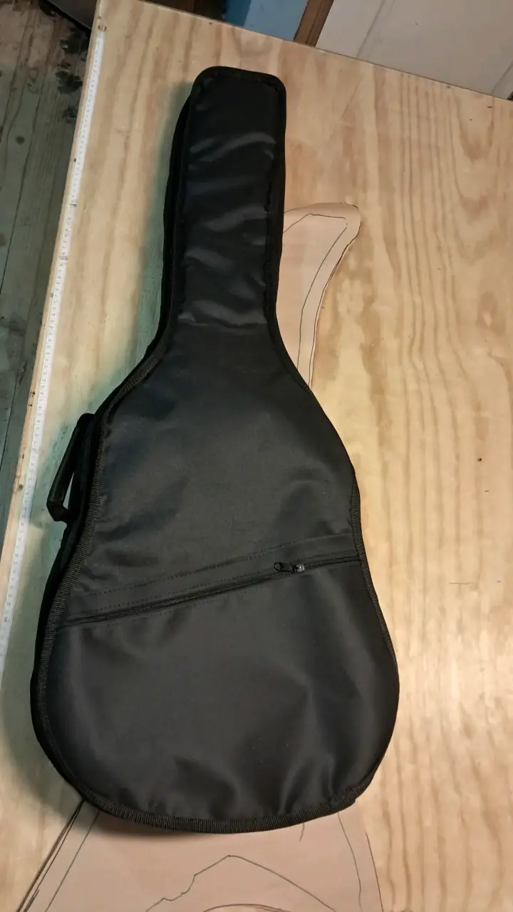 Funda acolchada para guitarra acústica negra - 1