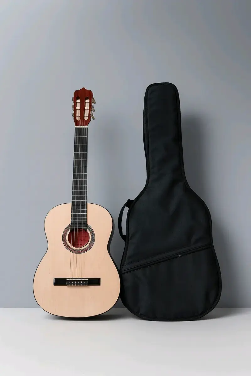 Funda acolchada para guitarra acústica negra - 2