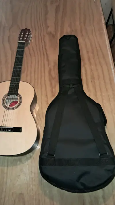 Funda acolchada para guitarra acústica negra - miniatura 4