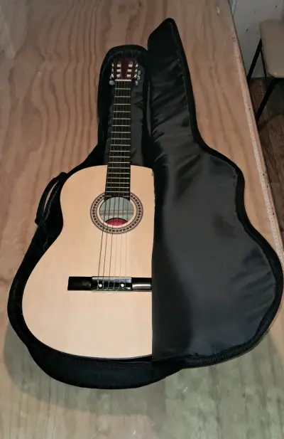 Funda acolchada para guitarra acústica negra - miniatura 5