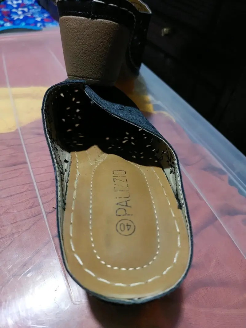 Zapatillas negras de cuero calado Palizzio - 3
