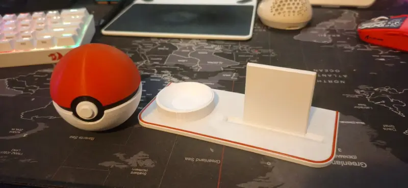 Expositor de carta con pokebola, Impresión 3d - 2